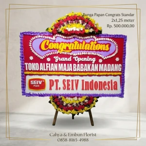 Bunga Papan Congratulations 2x1.25m Model BP-1781584957504