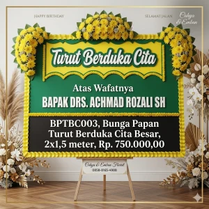 Bunga Papan Duka Cita 2x1.5m Model BP-1781512742407