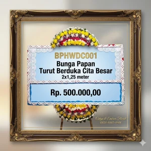 Bunga Papan Duka Cita 2x1.25m Model BP-1781513018868